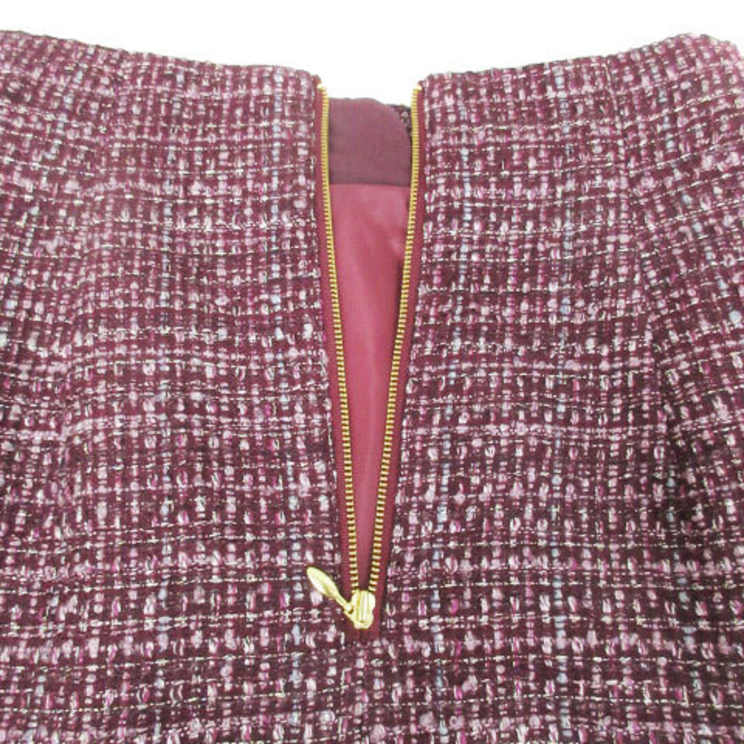 PROPORTION BODY DRESSING(プロポーションボディドレッシング)のプロポーション ボディドレッシング ツイードスカート ロング丈 S 赤 ピンク レディースのスカート(ロングスカート)の商品写真