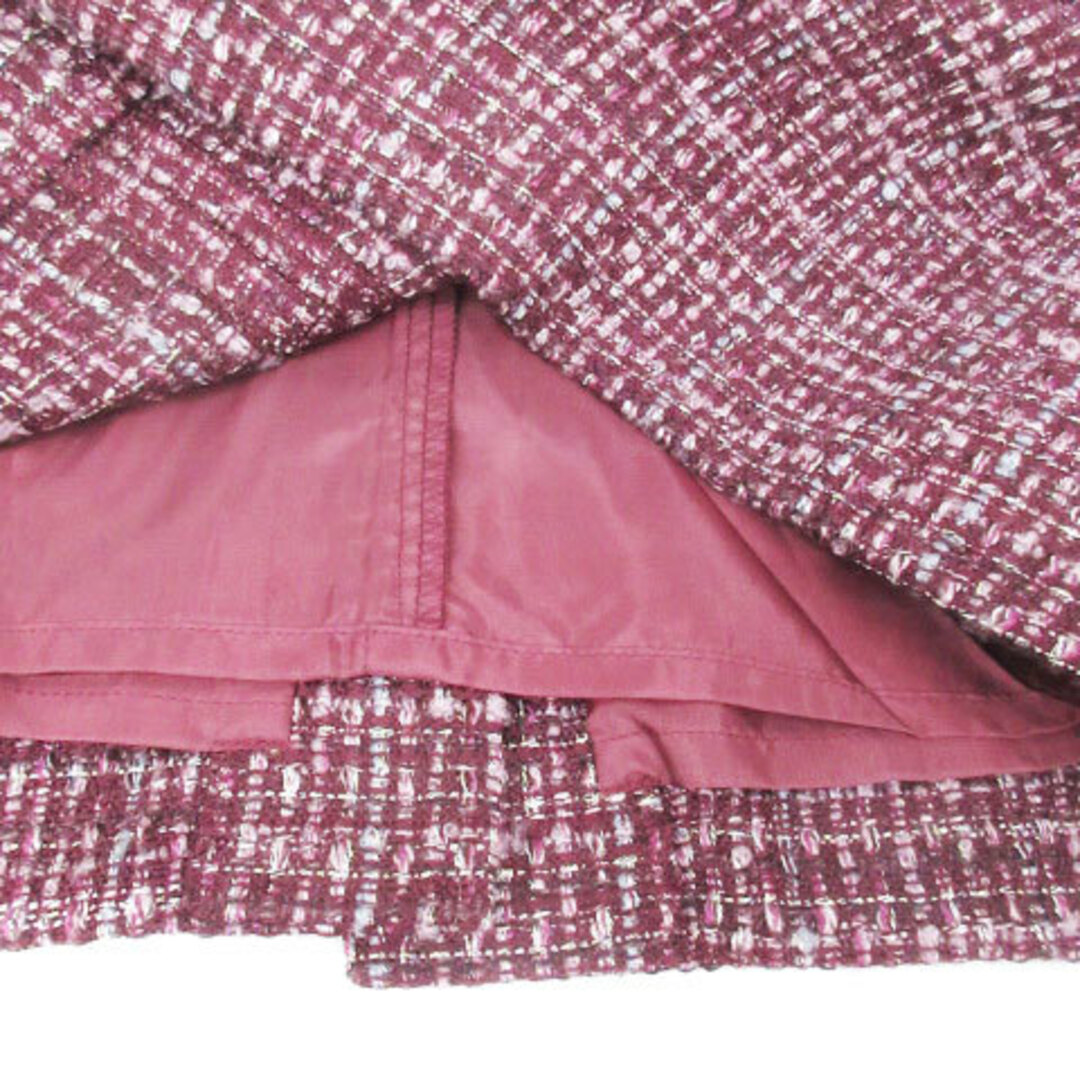 PROPORTION BODY DRESSING(プロポーションボディドレッシング)のプロポーション ボディドレッシング ツイードスカート ロング丈 S 赤 ピンク レディースのスカート(ロングスカート)の商品写真