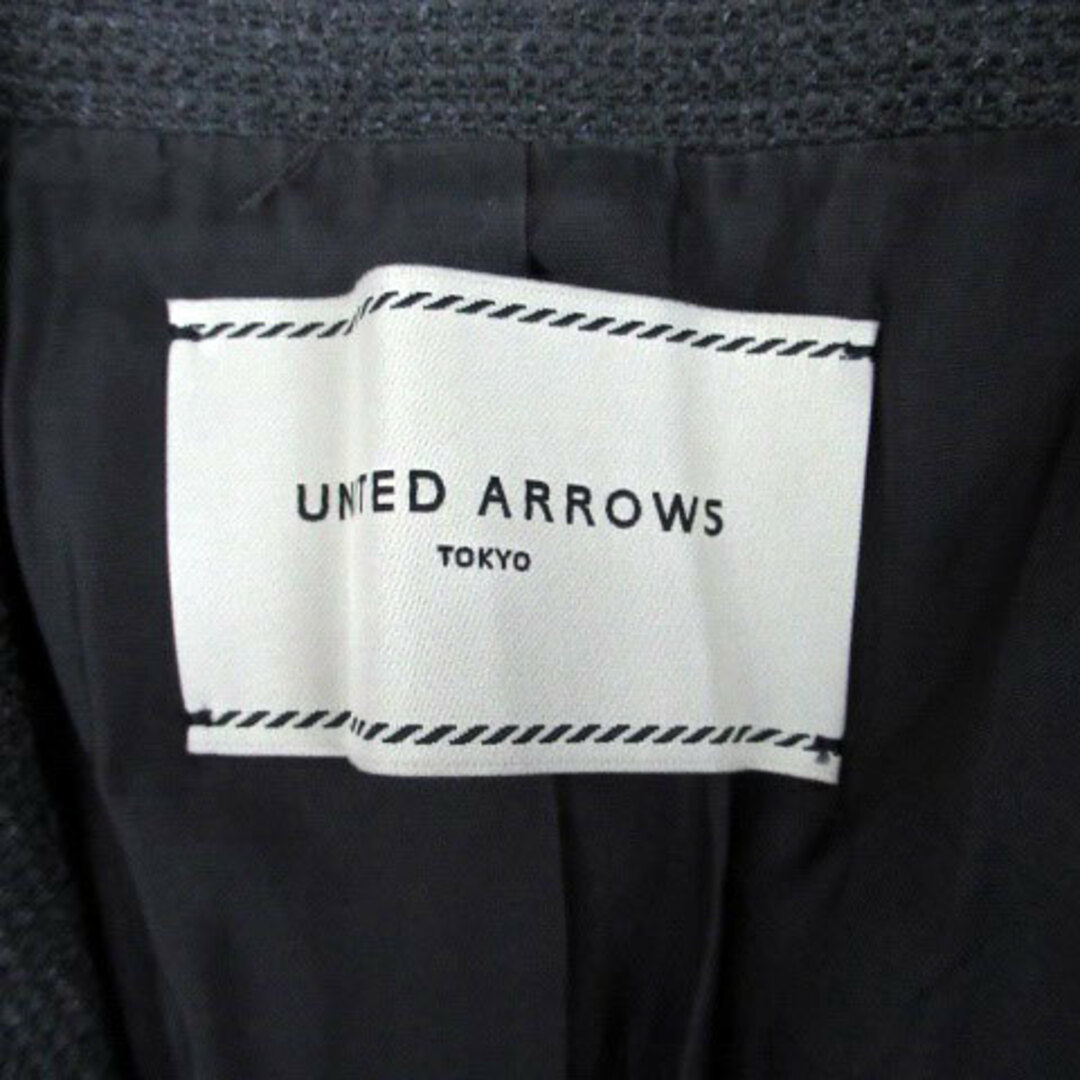 UNITED ARROWS(ユナイテッドアローズ)のユナイテッドアローズ テーラードジャケット ウール混 36 チャコールグレー レディースのジャケット/アウター(その他)の商品写真