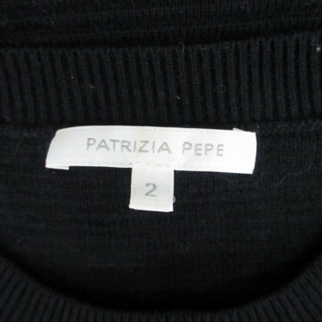 PATRIZIA PEPE(パトリツィアペペ)のパトリツィアペペ トレーナー 長袖 花柄 ウール混 2 マルチカラー 黒 レディースのトップス(トレーナー/スウェット)の商品写真