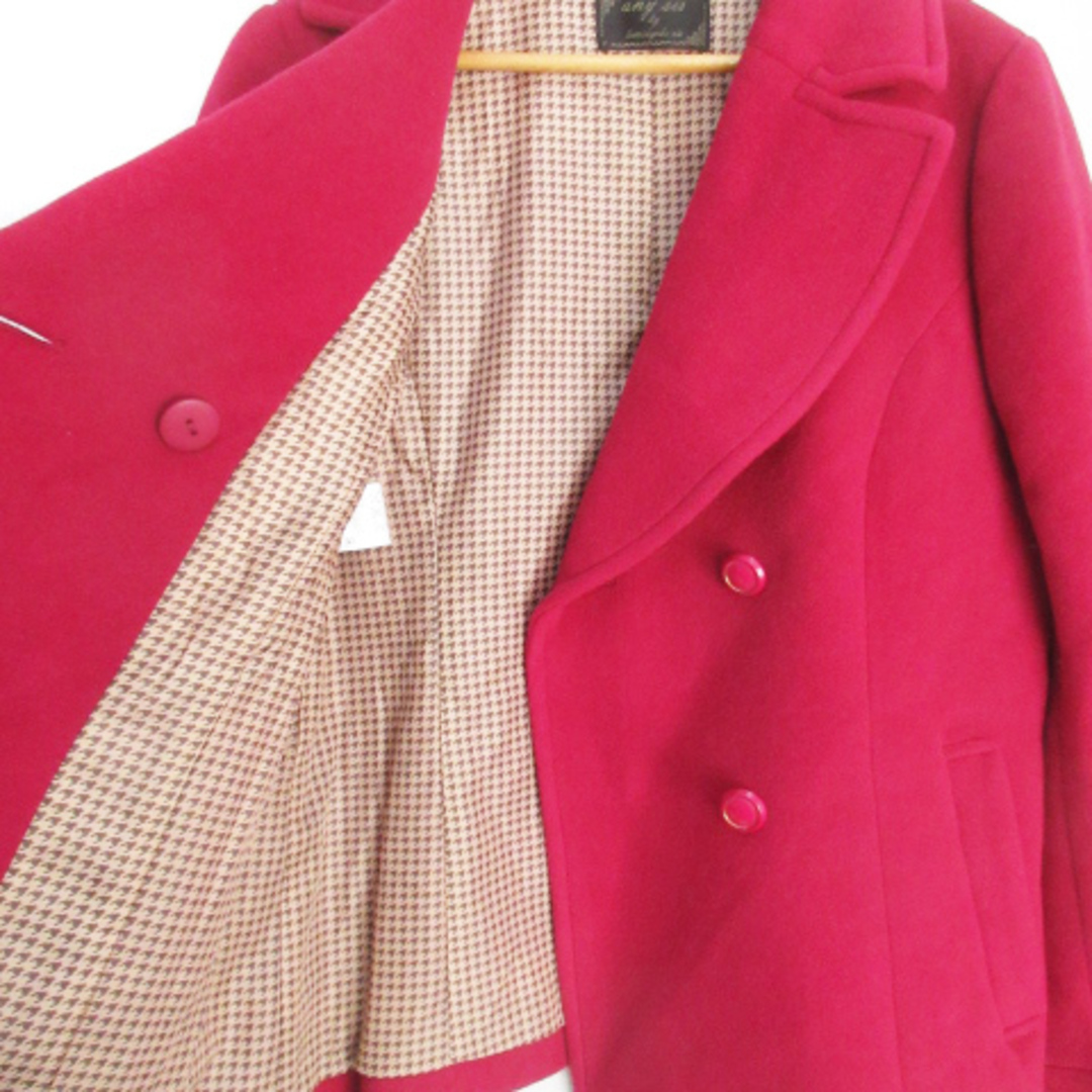 anySiS(エニィスィス)のエニィスィス エニシス Pコート ピーコート ショート丈 3 マゼンタ ピンク レディースのジャケット/アウター(ピーコート)の商品写真