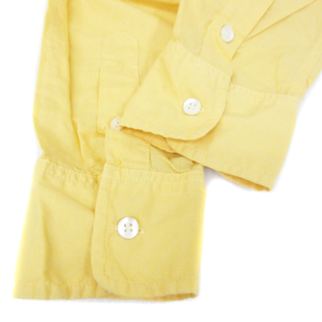 Ron Herman(ロンハーマン)のロンハーマン カジュアルシャツ 長袖 ボタンダウン 無地 M 黄色 イエロー メンズのトップス(シャツ)の商品写真