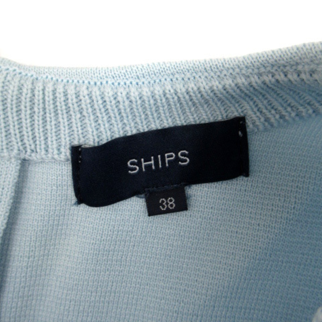 SHIPS(シップス)のシップス SHIPS カットソー 長袖 ラウンドネック 花柄 38 ライトブルー レディースのトップス(カットソー(長袖/七分))の商品写真