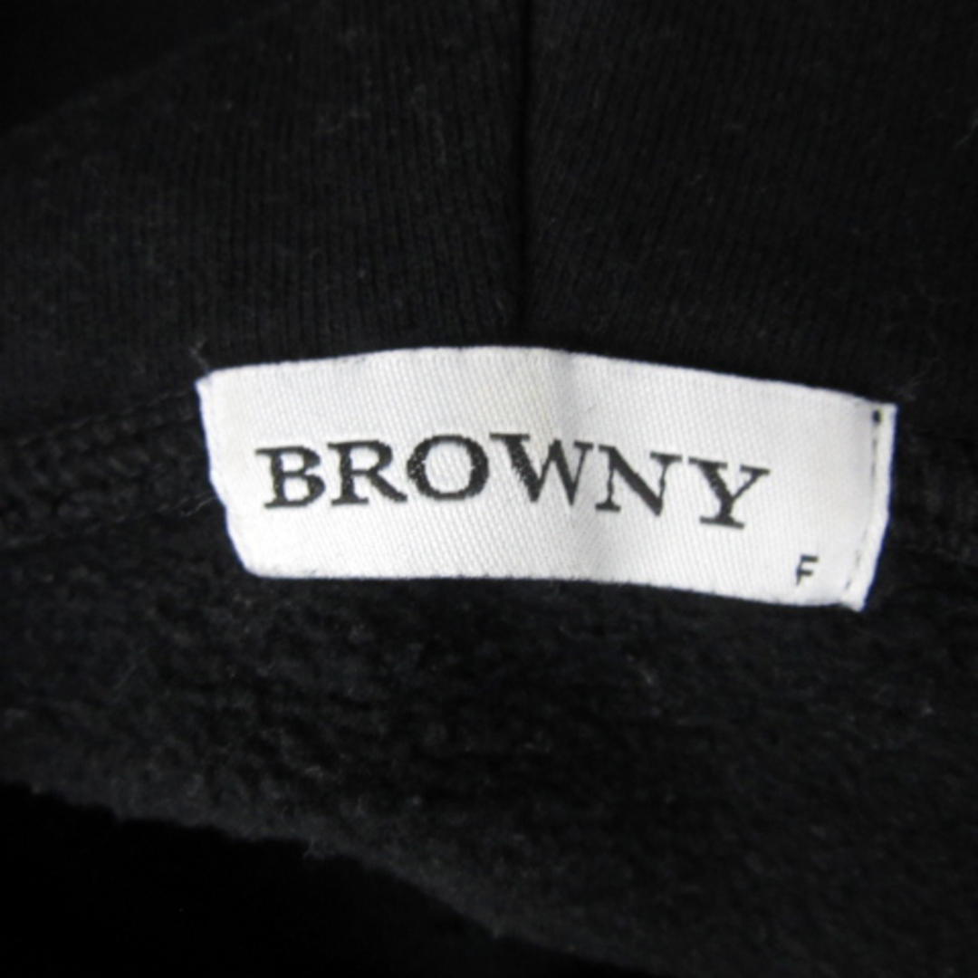 BROWNY(ブラウニー)のブラウニー パーカー プルオーバー ワンポイント刺繍 裏起毛 オーバーサイズ F メンズのトップス(パーカー)の商品写真