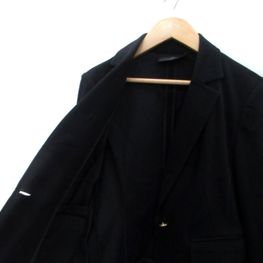 INED(イネド)のイネド INED テーラードジャケット シングル ミドル丈 11 黒 ブラック レディースのジャケット/アウター(その他)の商品写真