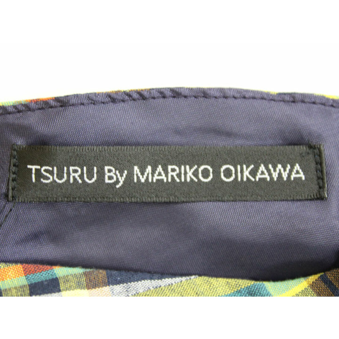 【春物 新入荷】‡TSURU by Mariko Oikawa/ツルバイマリコオイカワ‡Minnie/袖ボリュームブラウス/半袖 マルチカラー レディース F【中古】春夏 221042 レディースのトップス(シャツ/ブラウス(半袖/袖なし))の商品写真