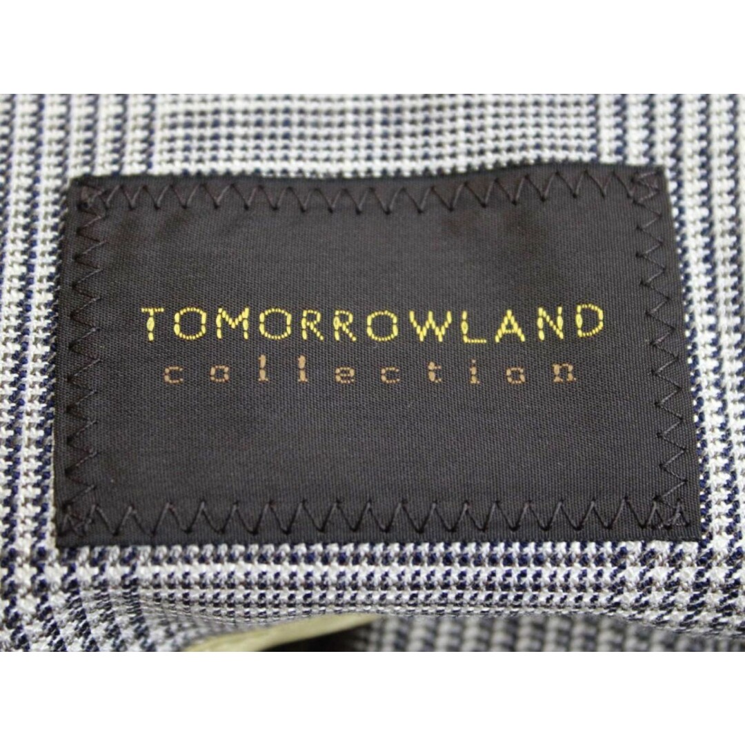 TOMORROWLAND(トゥモローランド)の【春物 新入荷】新品未使用品‡TOMORROWLAND/トゥモローランド‡2023年製/シャイニーグレンチェックベルテッドジレ/タグ付き/ミディアム丈 グレー レディース 36 春夏 911042 レディースのトップス(ベスト/ジレ)の商品写真