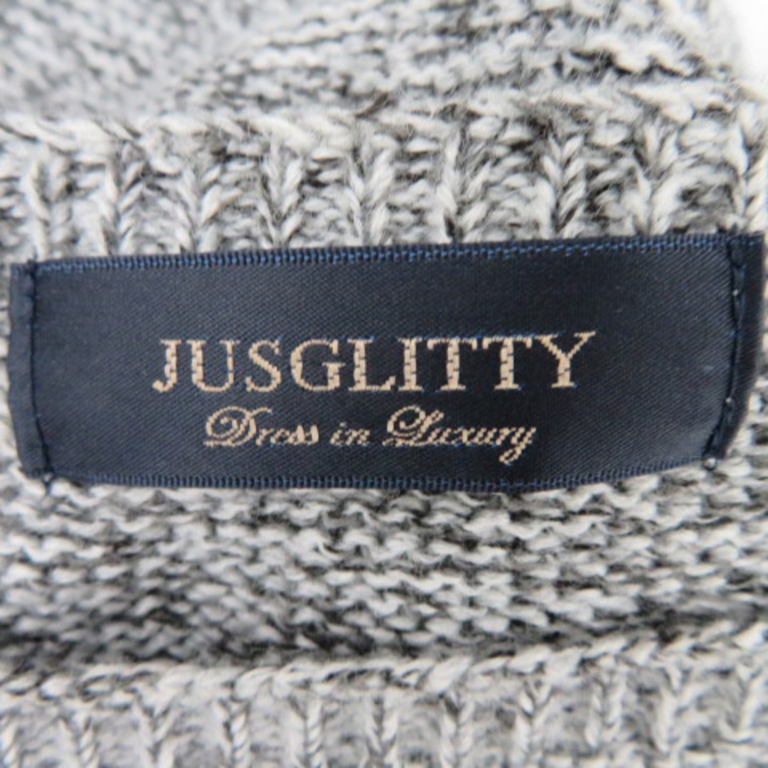 JUSGLITTY(ジャスグリッティー)のジャスグリッティー ニット セーター 長袖 ラウンドネック 無地 ウール混 2 レディースのトップス(ニット/セーター)の商品写真