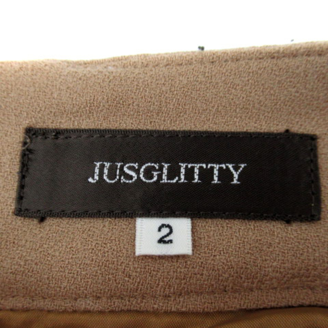 JUSGLITTY(ジャスグリッティー)のジャスグリッティー 台形スカート ミニ丈 ツイード マルチカラー ウール混 2 レディースのスカート(ミニスカート)の商品写真