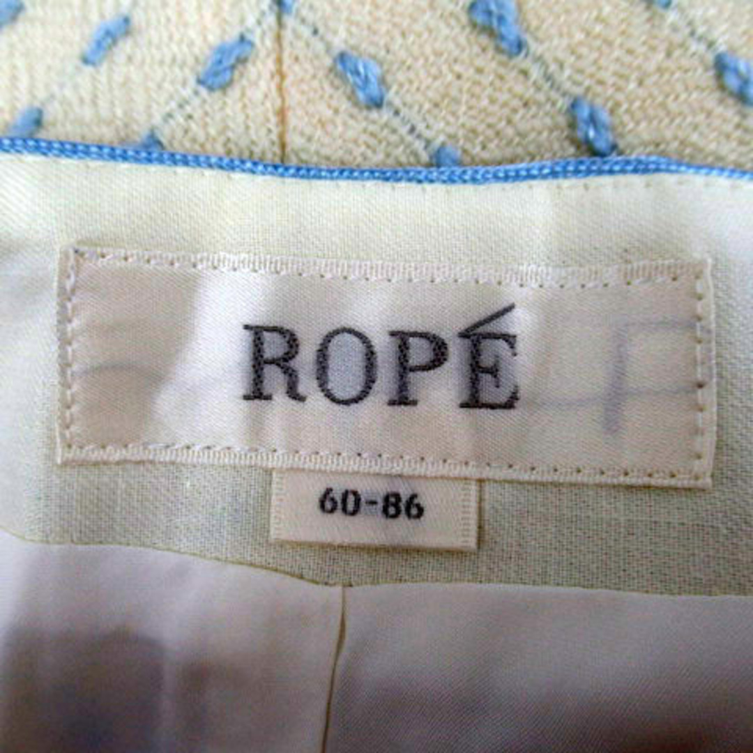 ROPE’(ロペ)のロペ フレアスカート ひざ丈 ダイアゴナルストライプ柄 ウール 60-86 レディースのスカート(ひざ丈スカート)の商品写真