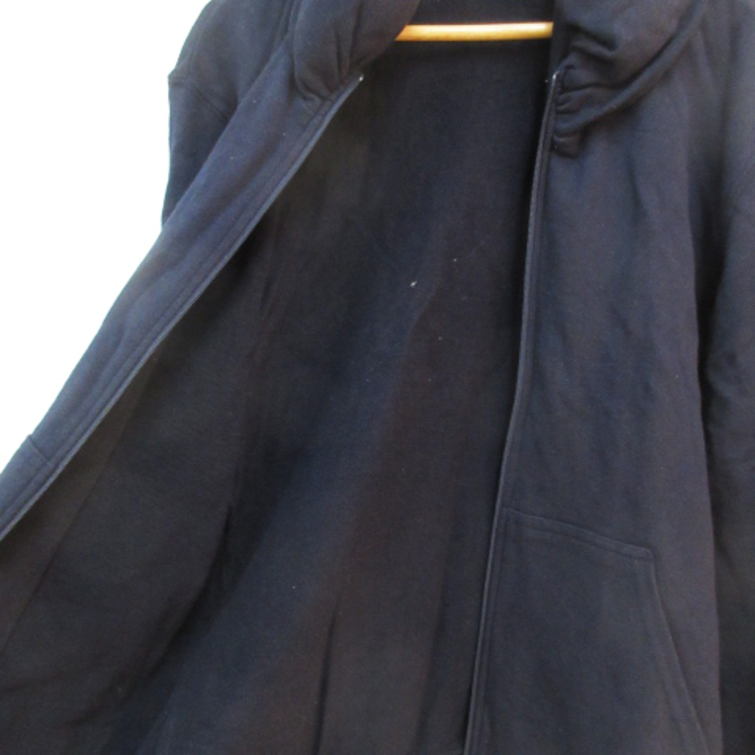 mercibeaucoup(メルシーボークー)のメルシーボークー ブルゾンジャケット ボリュームカラー ジップアップ 1 紺 レディースのジャケット/アウター(ブルゾン)の商品写真