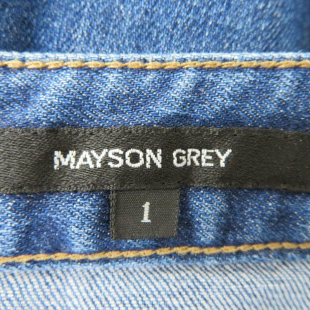 MAYSON GREY(メイソングレイ)のメイソングレイ デニムパンツ ジーンズ テーパード ダメージ加工 カットオフ レディースのパンツ(デニム/ジーンズ)の商品写真