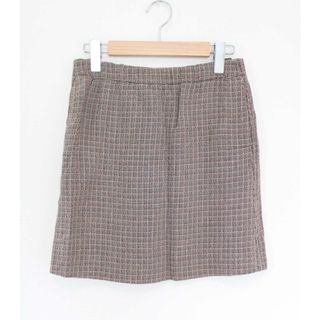 マルニ(Marni)の【春夏物 新入荷】●MARNI/マルニ●チェック柄スカート/膝上丈/ウエストゴム ブラウン/茶×ピンク レディース 38【中古】春夏  402042(その他)