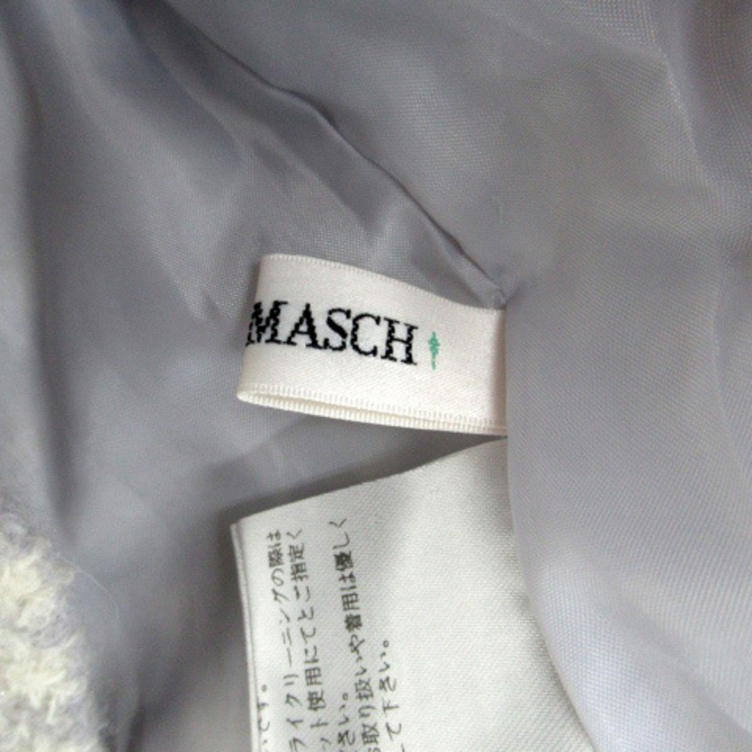 MISCH MASCH(ミッシュマッシュ)のミッシュマッシュ ワンピース 千鳥格子柄 ツイード 切替 フリル レース M 白 レディースのワンピース(ミニワンピース)の商品写真