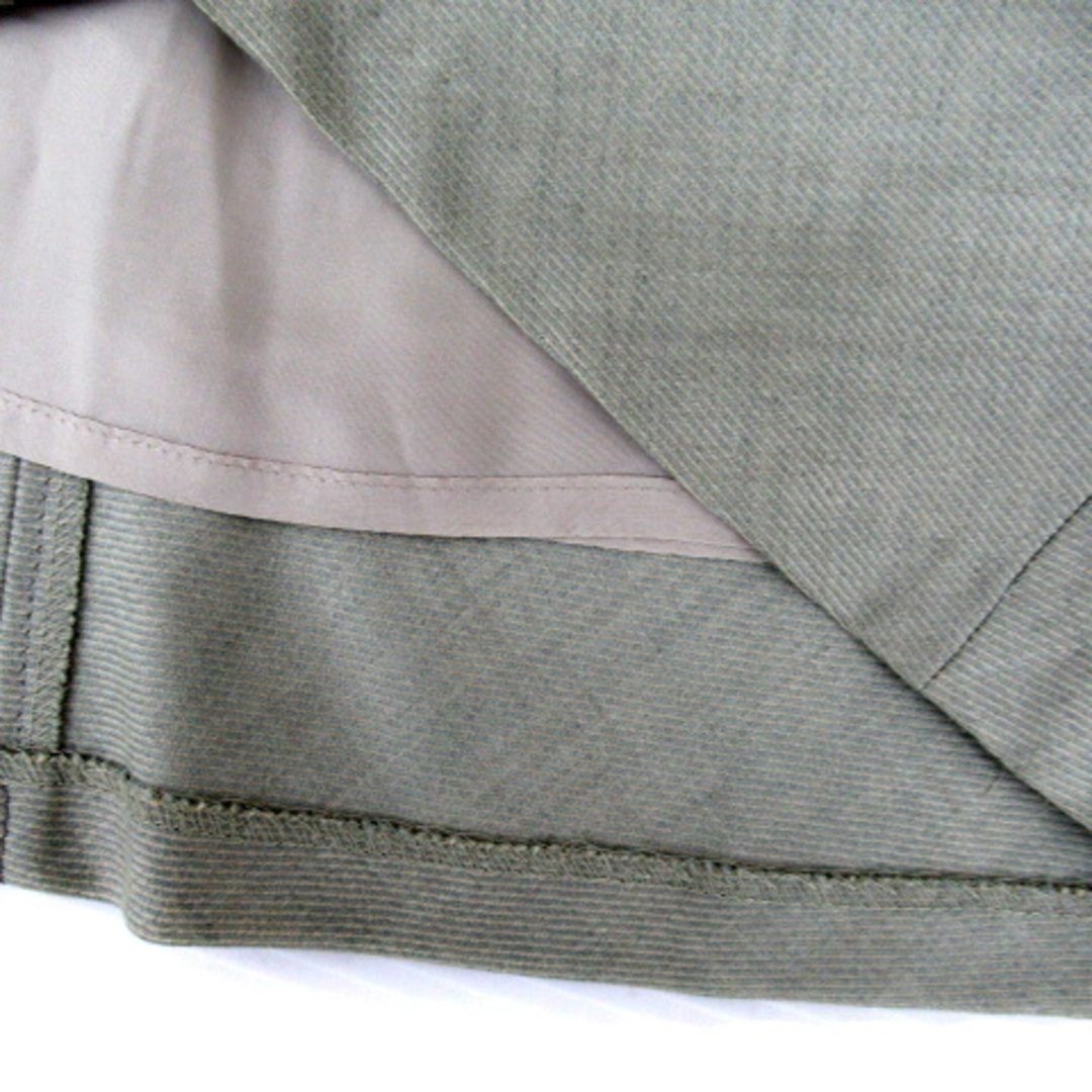 Ballsey(ボールジィ)のボールジー トゥモローランド フレアスカート リボン ウール 40 ライトグレー レディースのスカート(ひざ丈スカート)の商品写真