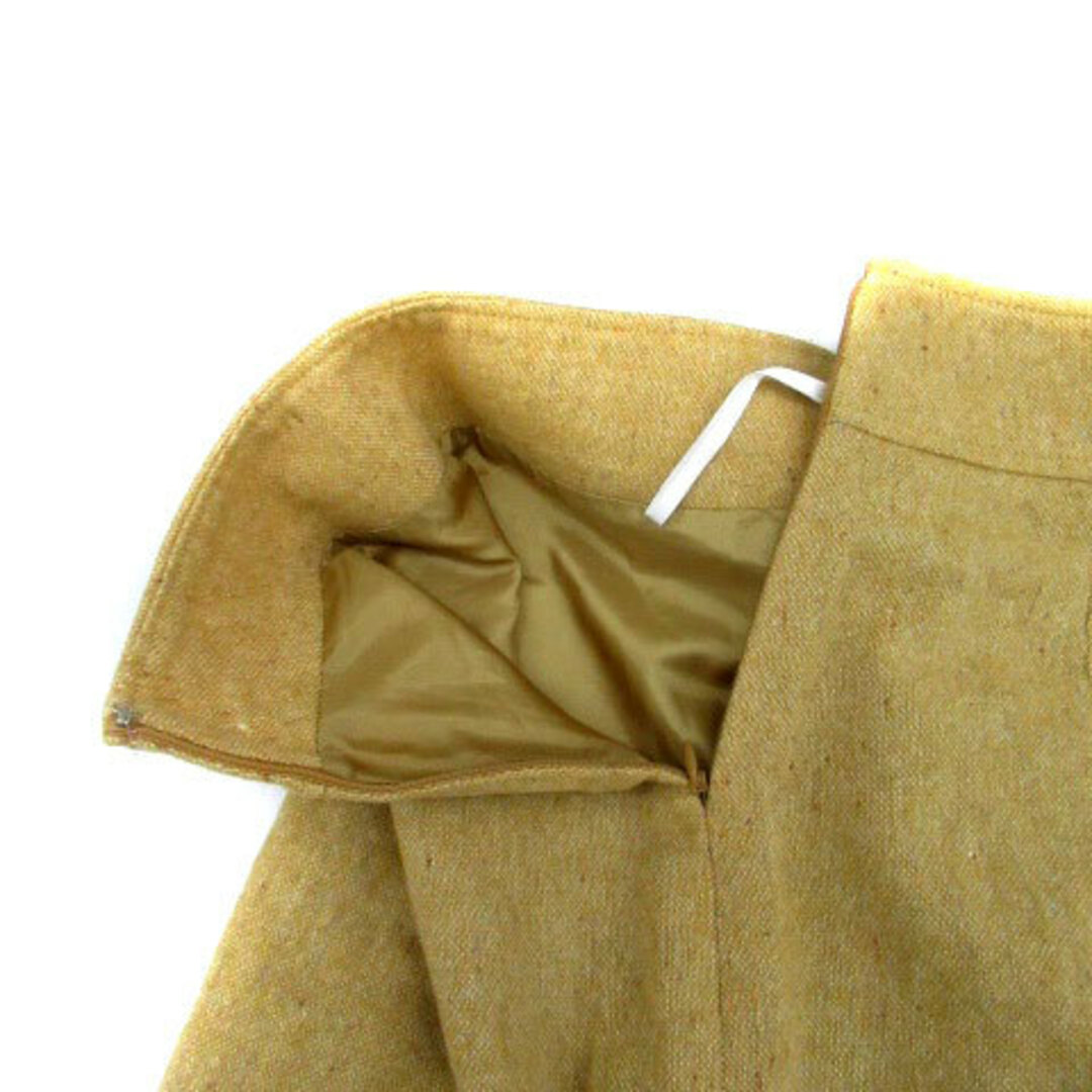 PROPORTION BODY DRESSING(プロポーションボディドレッシング)のプロポーション ボディドレッシング 台形スカート ミニ丈 ウール 3 黄色 レディースのスカート(ミニスカート)の商品写真
