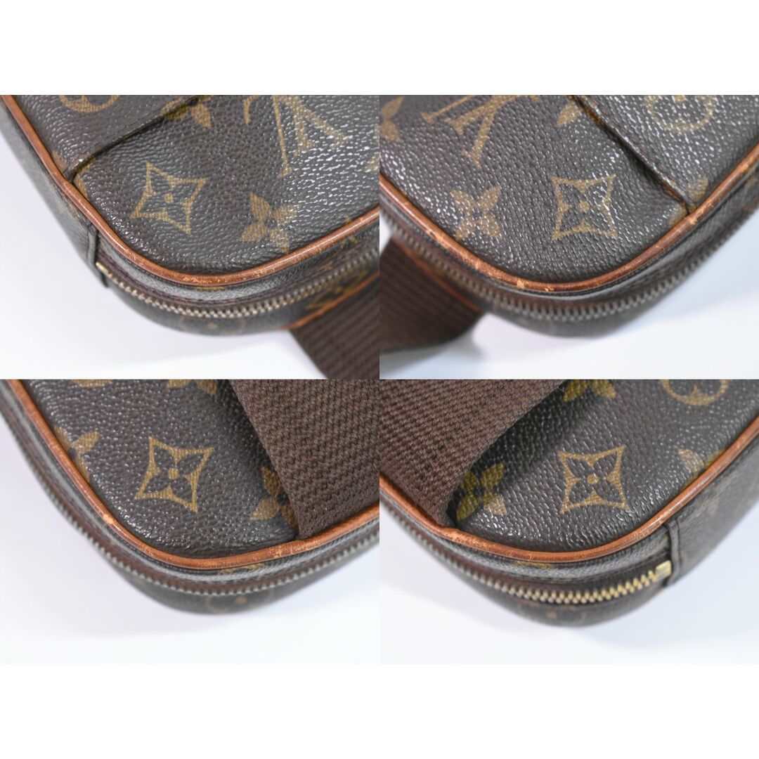 LOUIS VUITTON(ルイヴィトン)の本物 ルイヴィトン LOUIS VUITTON LV ポシェットガンジュ モノグラム ボディバッグ ショルダーバッグ ブラウン M51870 Pochette Gange ビトン バッグ 中古	 メンズのバッグ(ボディーバッグ)の商品写真