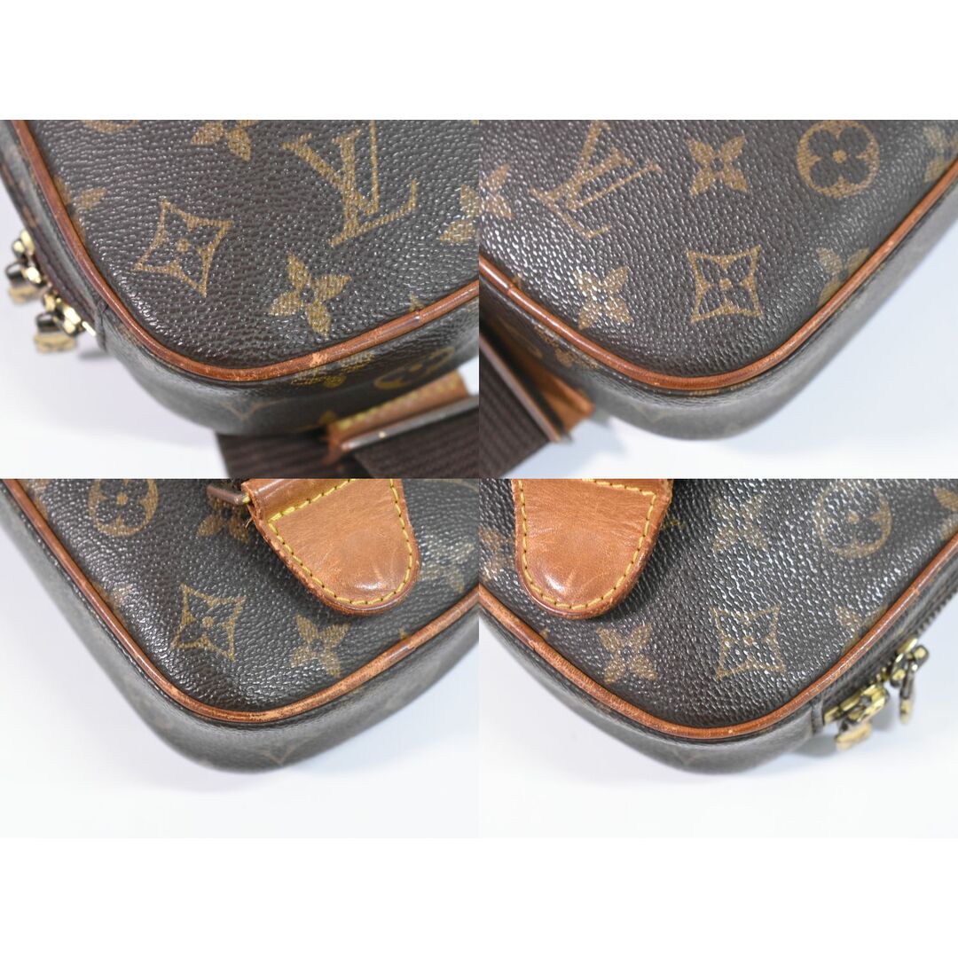 LOUIS VUITTON(ルイヴィトン)の本物 ルイヴィトン LOUIS VUITTON LV ポシェットガンジュ モノグラム ボディバッグ ショルダーバッグ ブラウン M51870 Pochette Gange ビトン バッグ 中古	 メンズのバッグ(ボディーバッグ)の商品写真