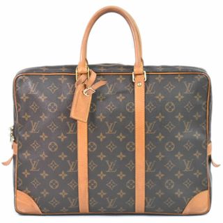 ルイヴィトン(LOUIS VUITTON)の本物 ルイヴィトン LOUIS VUITTON LV ポルトドキュマン ヴォワヤージュ モノグラム ビジネスバッグ ハンドバッグ ブラウン M53361 ビトン バッグ 中古	(ビジネスバッグ)