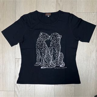 エヴェックスバイクリツィア(EVEX by KRIZIA)の未使用品　EVEX by KRIZIA クリッツィア　黒　　Tシャツ (Tシャツ(半袖/袖なし))