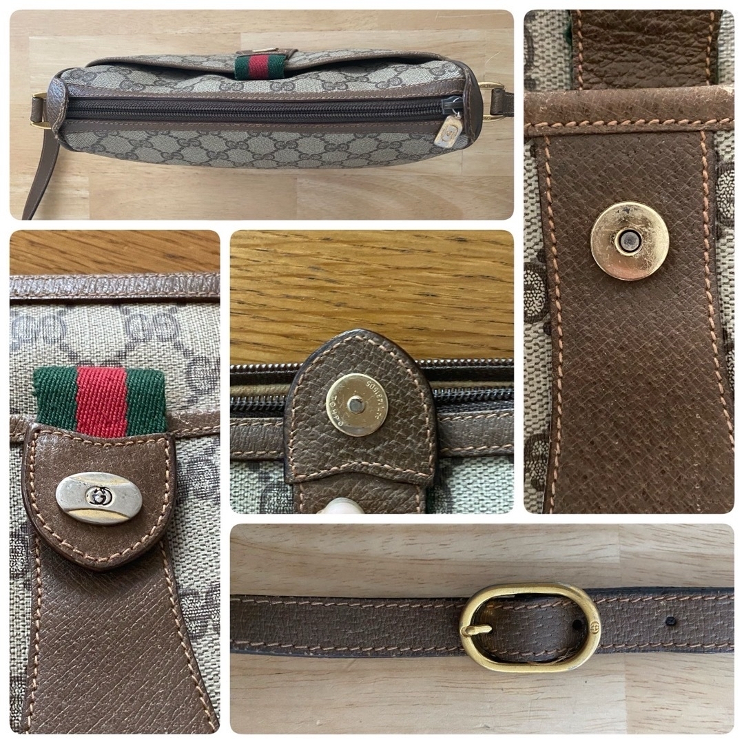 正規品 Gucci オールドグッチ シェリーライン ショルダー 紙タグ 未使用