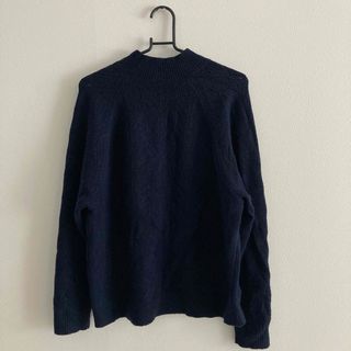 ユニクロ(UNIQLO)のUNIQLO レディース ニットセーター トップス ネイビー 紺 M 春 秋(ニット/セーター)