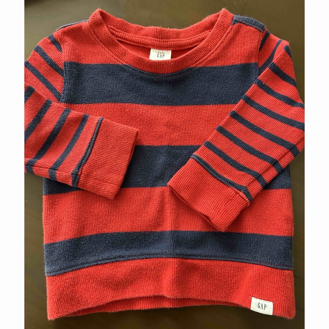 babyGAP(ベビーギャップ)のbaby GAP yellow face セーター2枚組 キッズ/ベビー/マタニティのベビー服(~85cm)(ニット/セーター)の商品写真