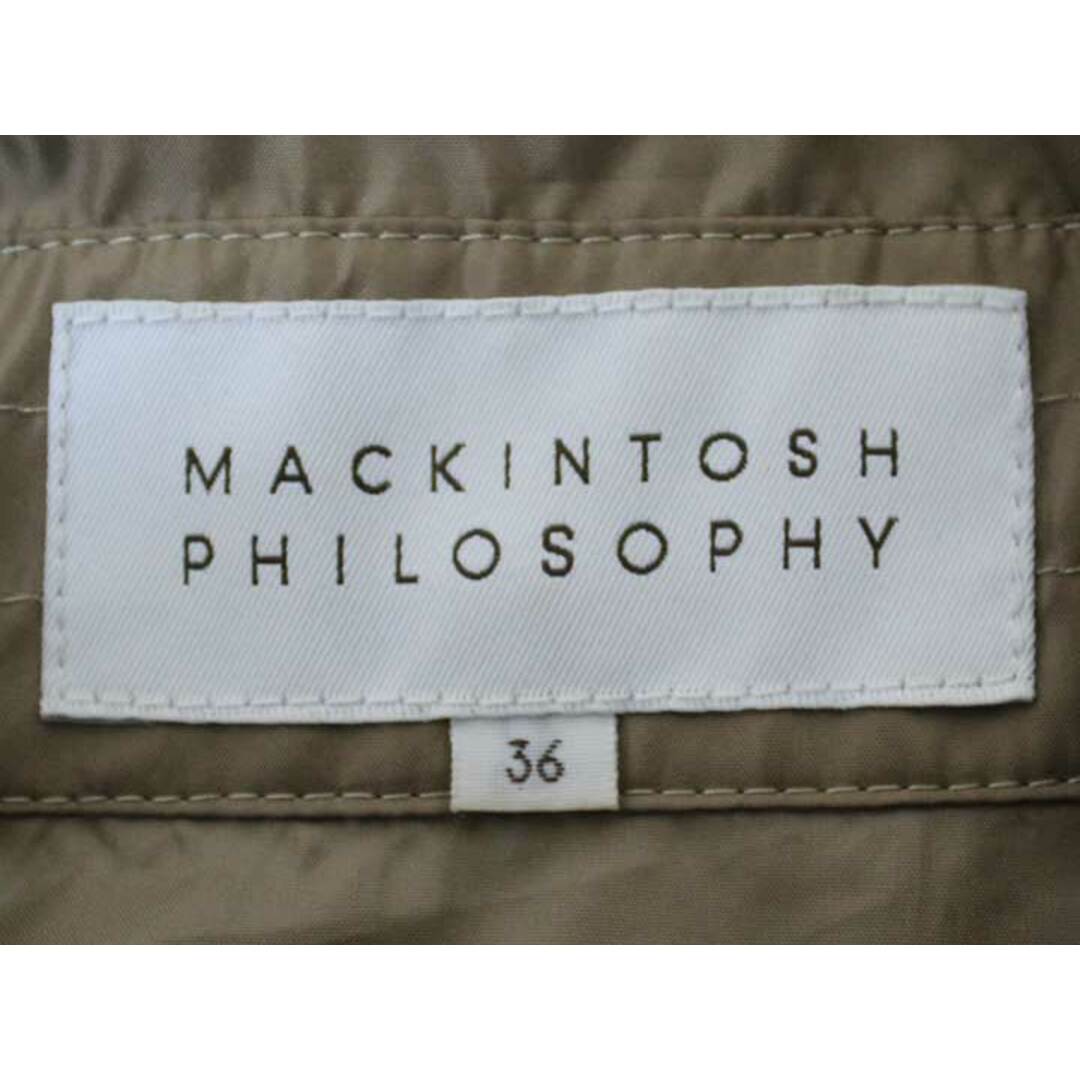 MACKINTOSH PHILOSOPHY(マッキントッシュフィロソフィー)の【春物 新入荷】☆MACKINTOSH PHILOSOPHY/マッキントッシュフィロソフィー☆スプリングコート/コート/アウター/ポケット/ベルト付き/無地/長袖 ライトブラウン/茶 レディース 36【中古】春秋 otr 402042 レディースのジャケット/アウター(その他)の商品写真