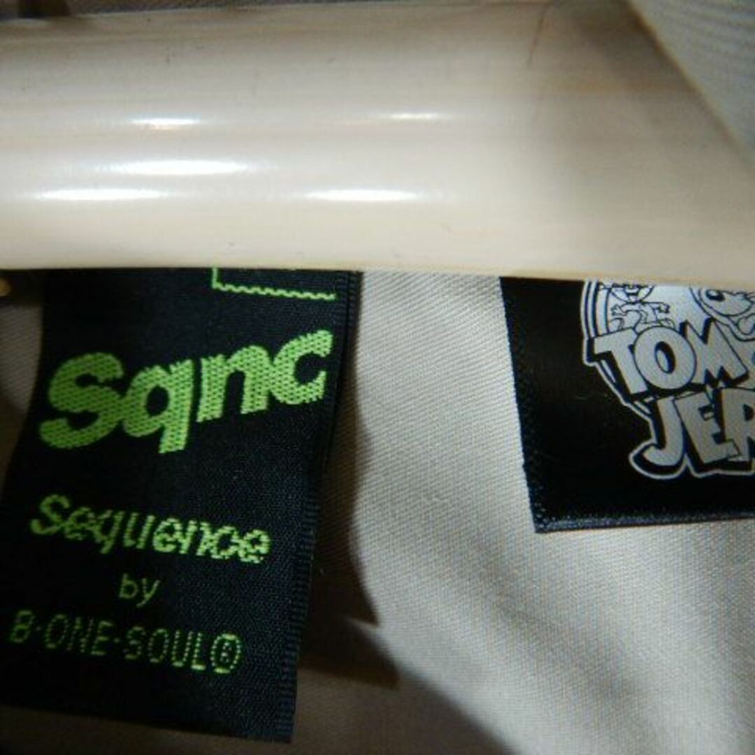B ONE SOUL(ビーワンソウル)の8721　シーケンス　トムとジェリー　長袖　ビッグ　ワーク　シャツ メンズのトップス(シャツ)の商品写真