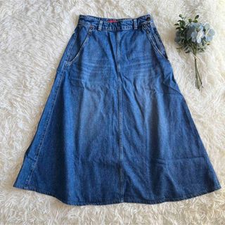 レッドカード(RED CARD)のRED CARD RUTH RANCH SKIRT フレアデニムスカート(ロングスカート)