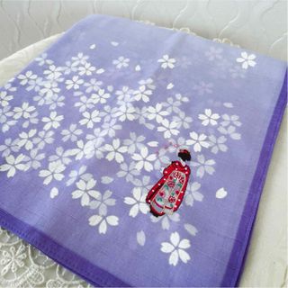 舞妓さん刺繍ハンカチ(ハンカチ)