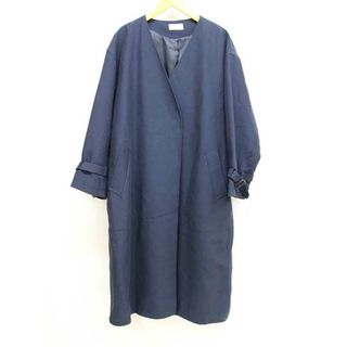 アズールバイマウジー(AZUL by moussy)の【春物新入荷】新品未使用品■PLST/プラステ■2022年製/コットンアセテートカラーレストレンチコート/長袖 ネイビー/紺 レディース M 春秋 otr 402042(その他)