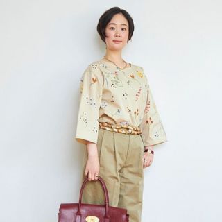 トリーバーチ(Tory Burch)のトリーバーチ　刺繍ブラウス(シャツ/ブラウス(長袖/七分))