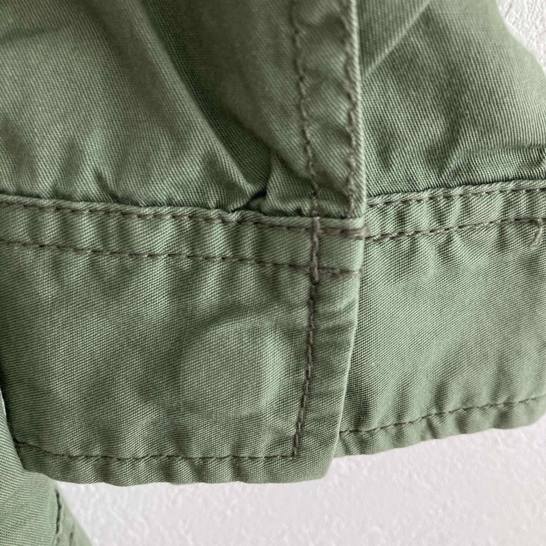 OZOC(オゾック)のレディース ノーカラージャケット カーキ 36サイズ 春 秋 レディースのジャケット/アウター(ノーカラージャケット)の商品写真