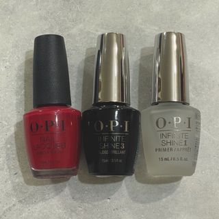 オーピーアイ(OPI)のOPI 3本セット　　送料無料(ネイルトップコート/ベースコート)