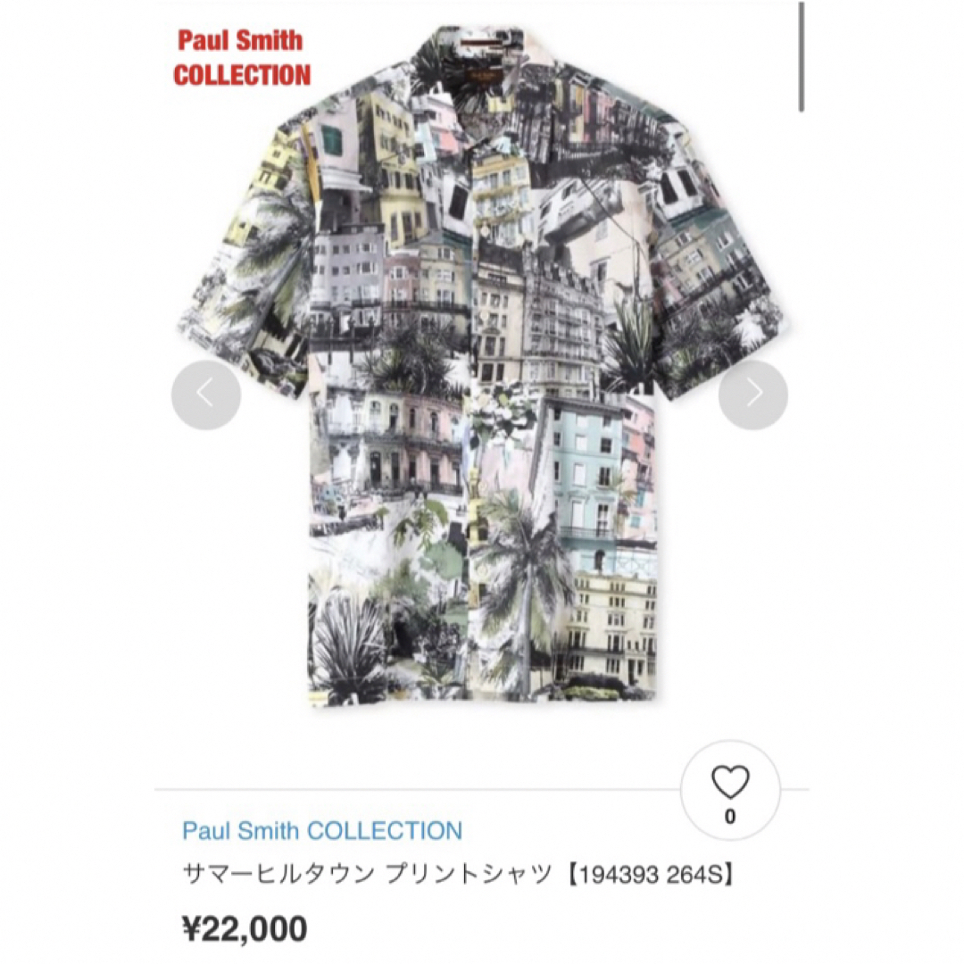 Paul Smith COLLECTION　サマーヒルタウン プリントシャツ