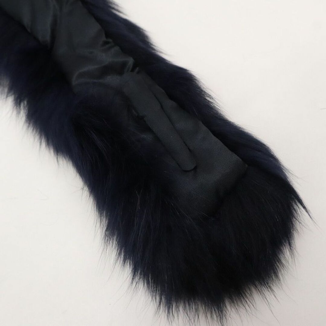 新品□毛皮◇ブルーフォックス□ファーマフラー□ネイビー◇着物 新品□毛皮◇ブルーフォックス□ファーマフラー□ネイビー◇着物