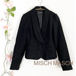 ミッシュマッシュ(MISCH MASCH)のミッシュマッシュ　ウールジャケット　ダブル　ブラック(テーラードジャケット)