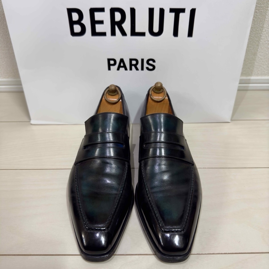 Berluti(ベルルッティ)の特注 33.7万円 ベルルッティ アンディ マルチカラーティーヌレザーローファー メンズの靴/シューズ(ドレス/ビジネス)の商品写真