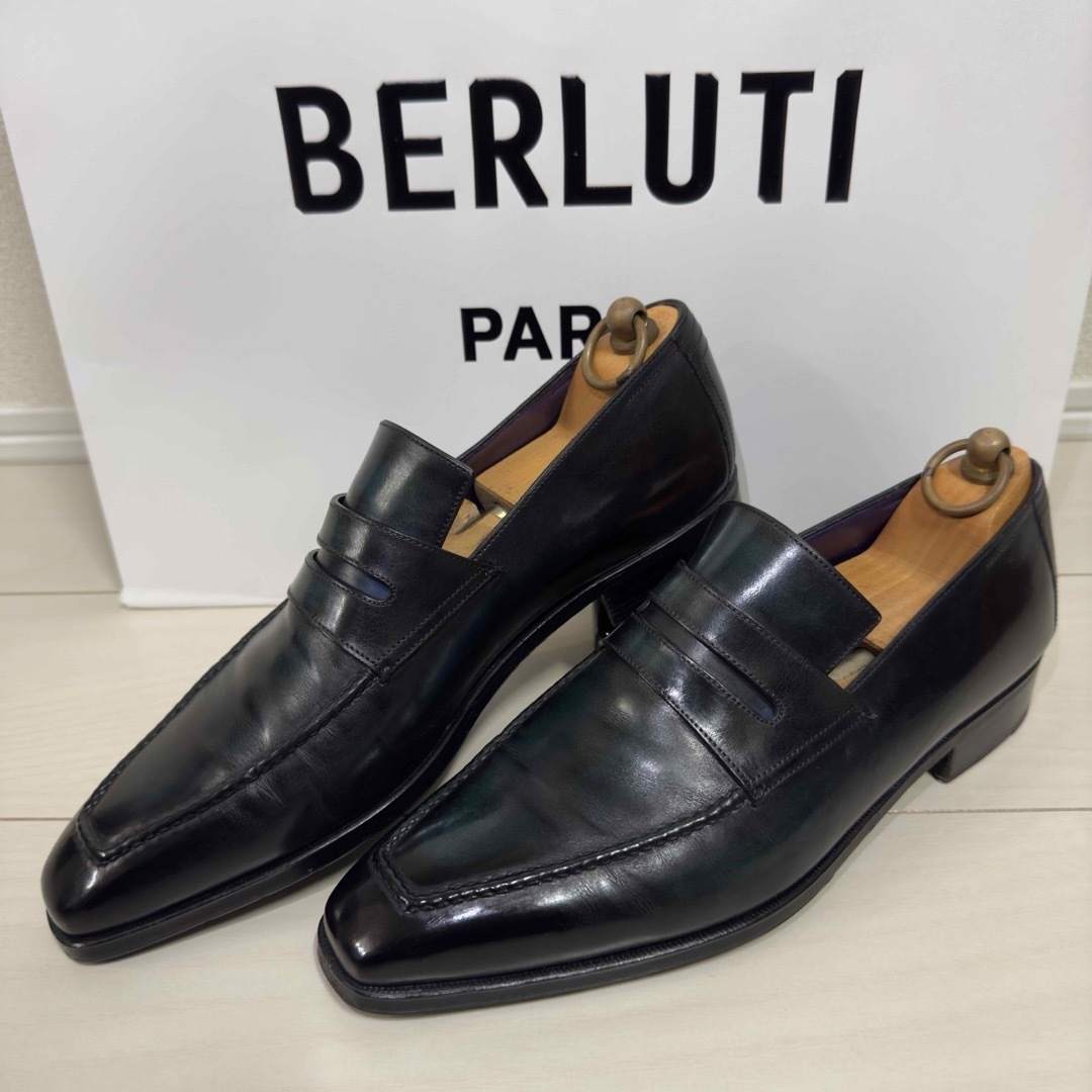 Berluti(ベルルッティ)の特注 33.7万円 ベルルッティ アンディ マルチカラーティーヌレザーローファー メンズの靴/シューズ(ドレス/ビジネス)の商品写真