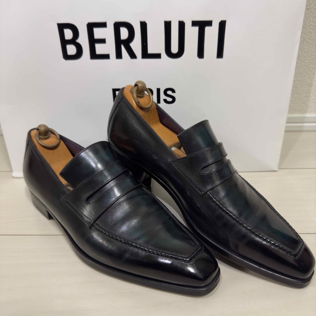 Berluti(ベルルッティ)の特注 33.7万円 ベルルッティ アンディ マルチカラーティーヌレザーローファー メンズの靴/シューズ(ドレス/ビジネス)の商品写真