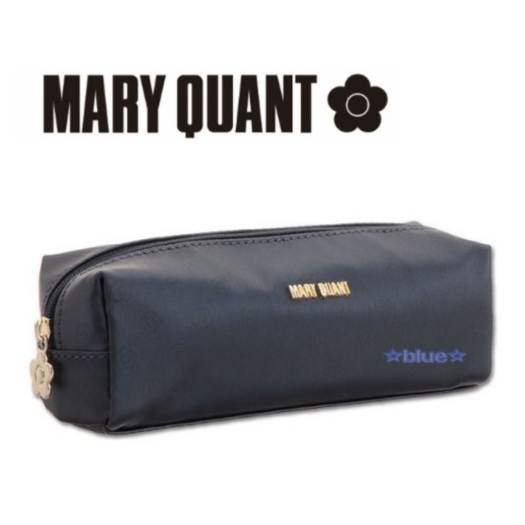 MARY QUANT(マリークワント)のマリークワント ペンケース ネイビー 化粧ポーチ レディースのファッション小物(ポーチ)の商品写真