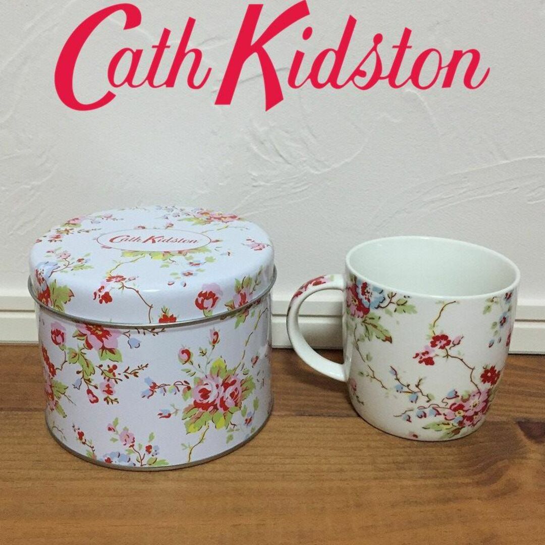 Cath Kidston(キャスキッドソン)の【新品】 キャスキッドソン マグインアティン サマーブロッサム 缶 マグカップ インテリア/住まい/日用品のキッチン/食器(グラス/カップ)の商品写真