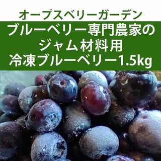 静岡産ジャム用冷凍ブルーベリー1.5kg　東北～九州のお客様向け(フルーツ)