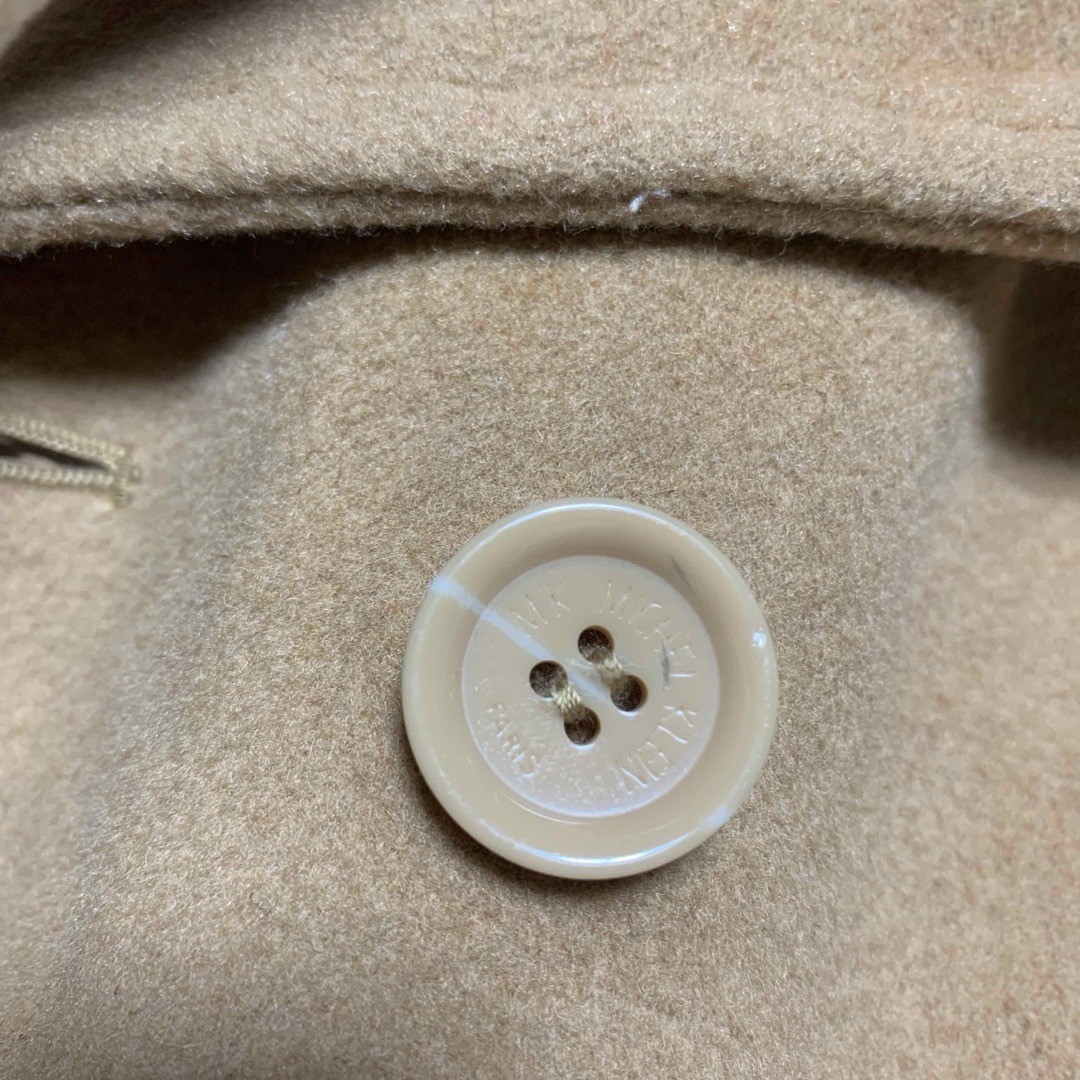 MK MICHEL KLEIN(エムケーミッシェルクラン)の美品　MICHEL KLEIN ウール混　オリジナルボタン　ベルト付き　コート レディースのジャケット/アウター(ロングコート)の商品写真