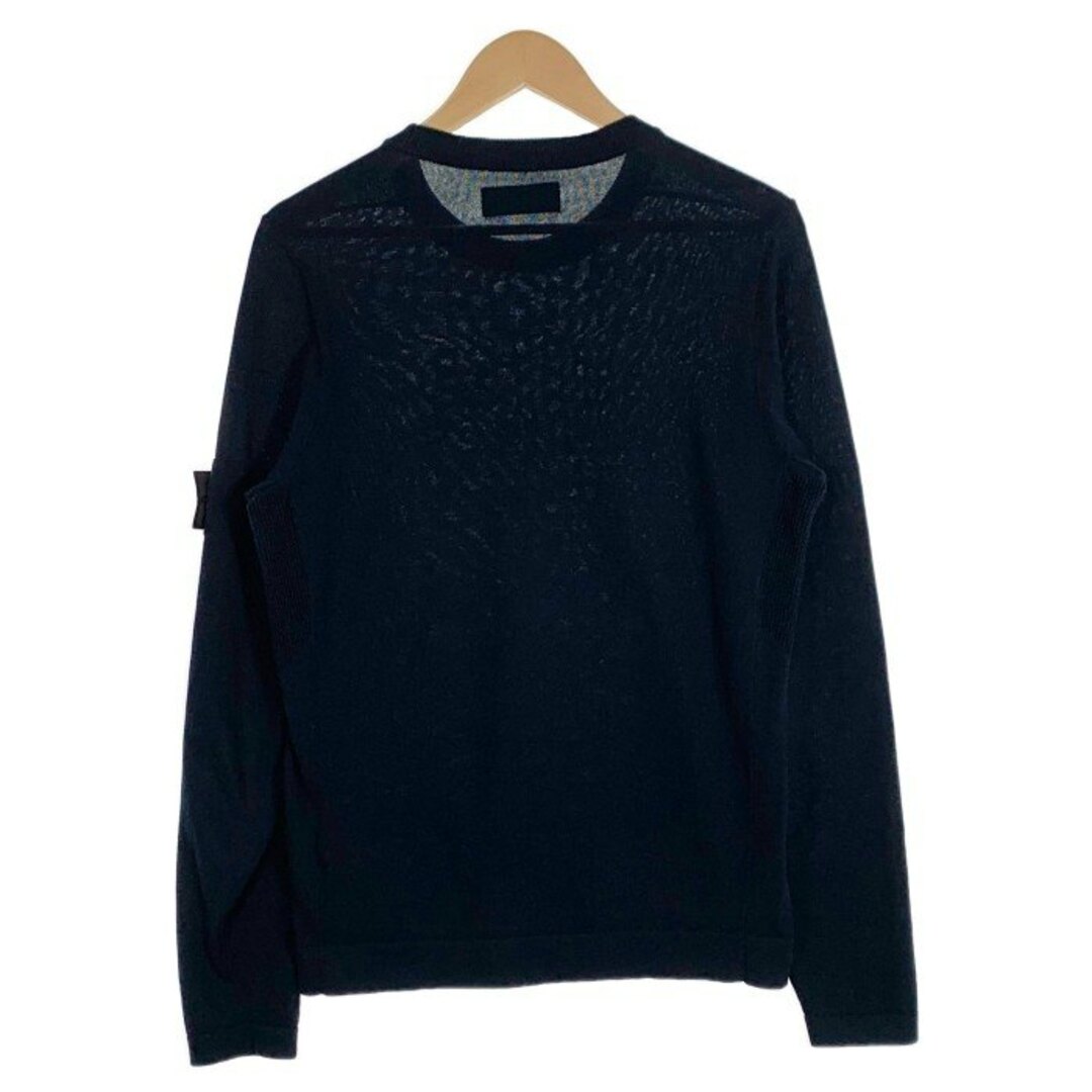 STONE ISLAND(ストーンアイランド)のSTONE ISLAND ストーンアイランド Shadow Knit Sweater ニットセーター コットン ブラック 薄手 6619505A1 Size M メンズのトップス(ニット/セーター)の商品写真