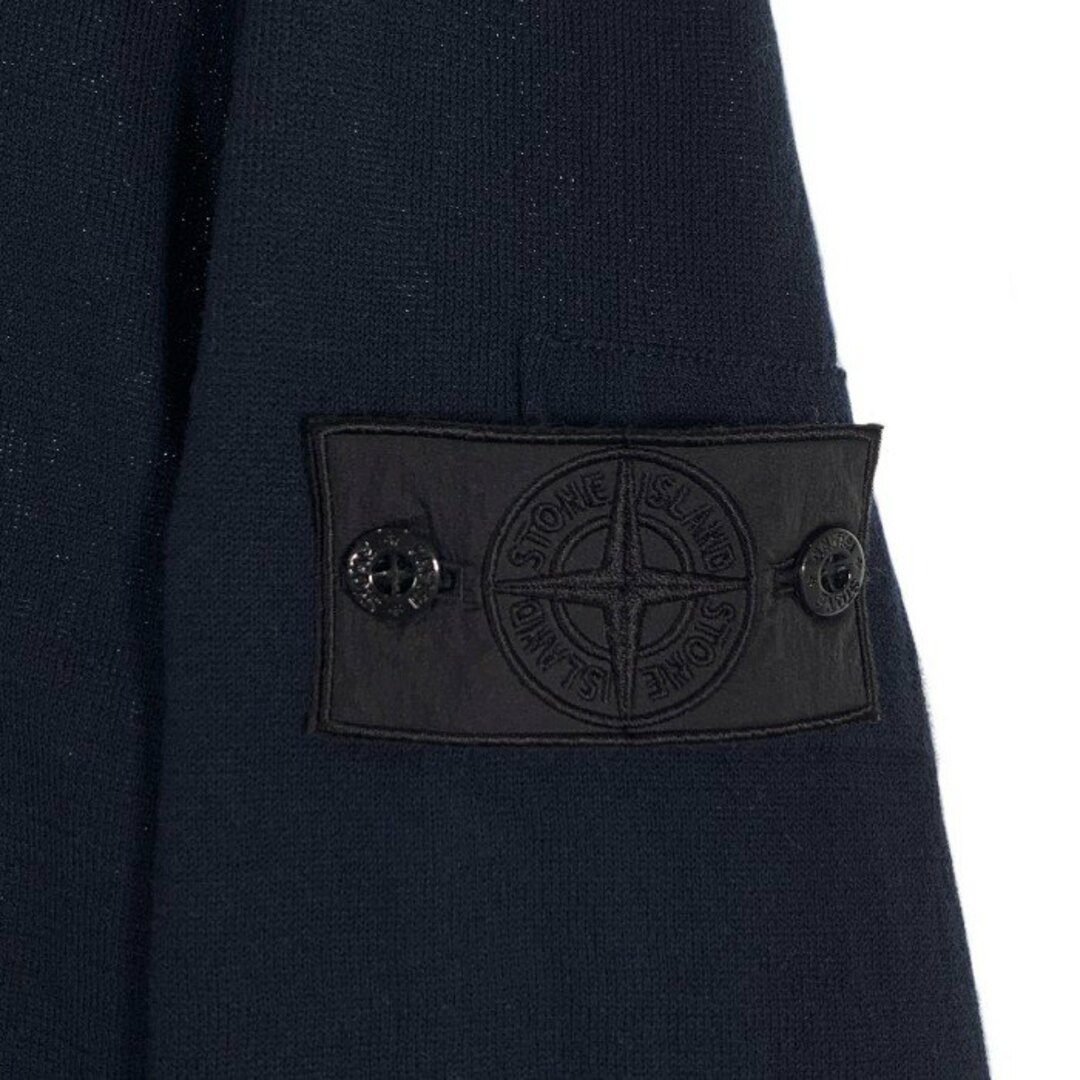 STONE ISLAND(ストーンアイランド)のSTONE ISLAND ストーンアイランド Shadow Knit Sweater ニットセーター コットン ブラック 薄手 6619505A1 Size M メンズのトップス(ニット/セーター)の商品写真