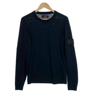 ストーンアイランド(STONE ISLAND)のSTONE ISLAND ストーンアイランド Shadow Knit Sweater ニットセーター コットン ブラック 薄手 6619505A1 Size M(ニット/セーター)