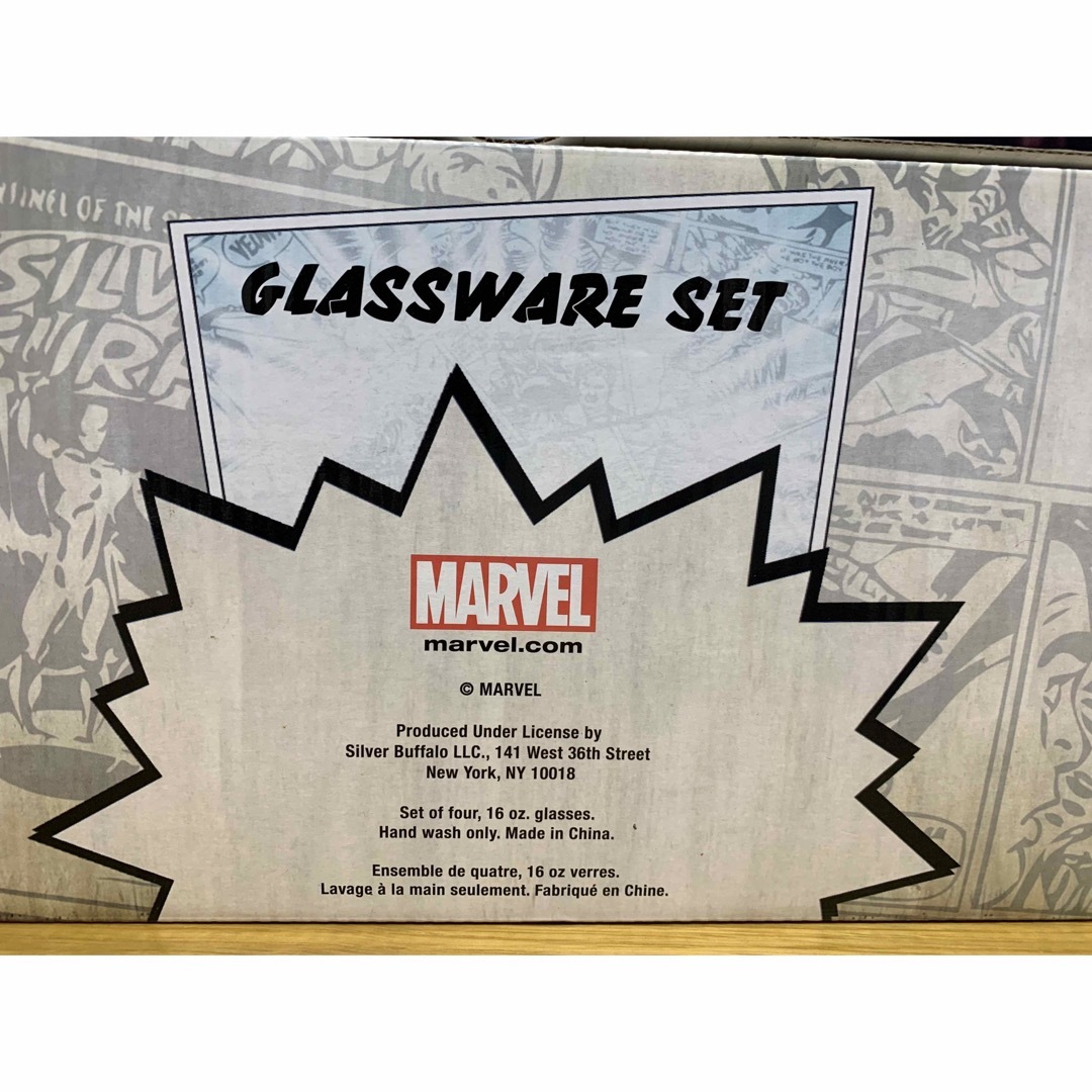 MARVEL(マーベル)のマーベルコミック　グラスセット エンタメ/ホビーのアニメグッズ(その他)の商品写真