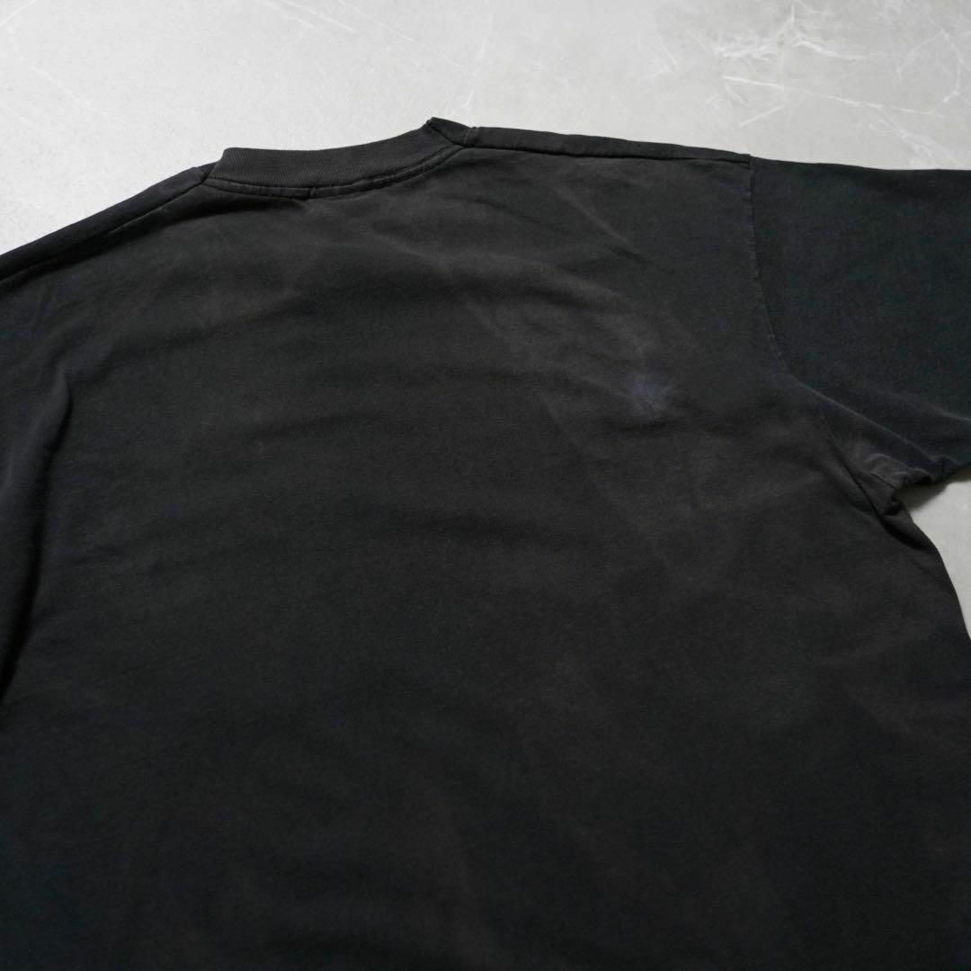 B.V.D(ビーブイディー)の鬼フェード　BVD XLサイズ　Tシャツ　90s USA製　ブラック　雰囲気系 メンズのトップス(Tシャツ/カットソー(半袖/袖なし))の商品写真